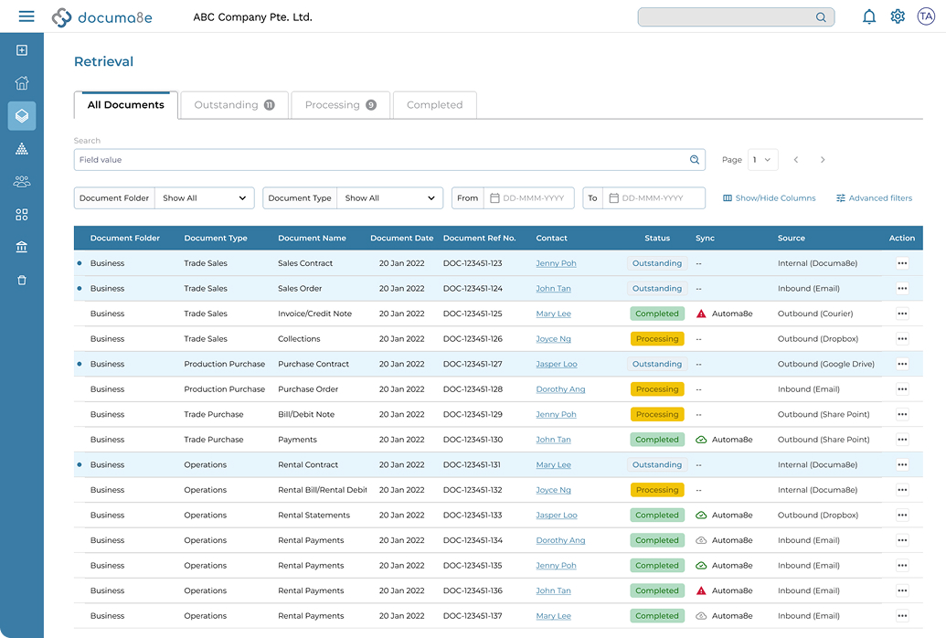 Centralised Document Management